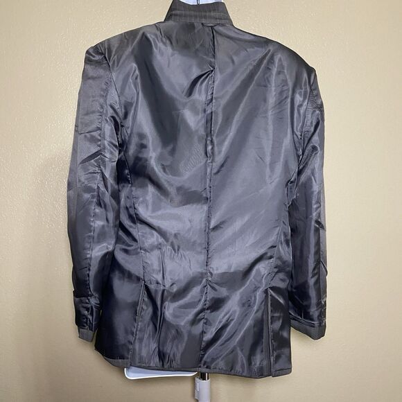 Men's Macway’s Executive Chest 38,Charcoal Gray Pinstripe Pure Wool Pant Suit - Picture 12 of 16